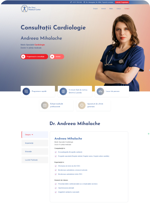 Landing Page - Da Vinci Medical Center