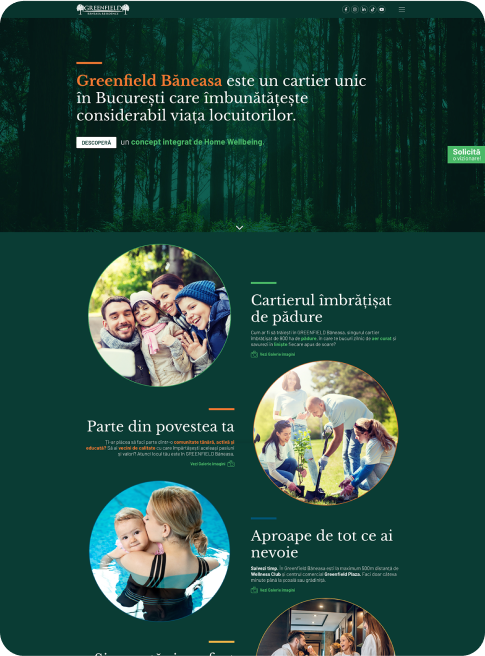 Landing Page - Greenfield Baneasa Reveal