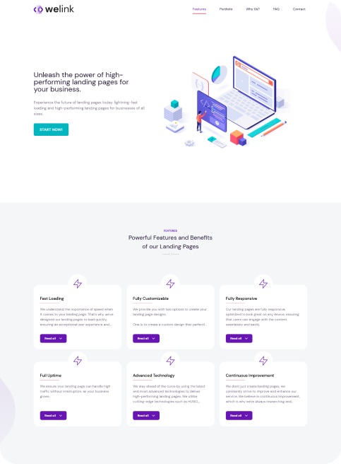 Landing Page - Welink Landing Page